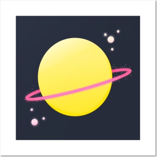 Pastel Saturn Posters and Art